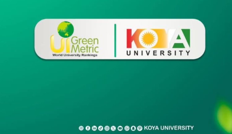 Zanîngeha Koya navê xwe ketiye rêzbendiya `GreenMetric`