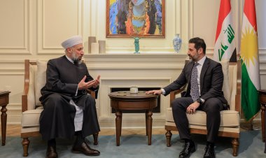 Qubad Talebanî pêşwazî li Şêx Murşid Xeznewî kir