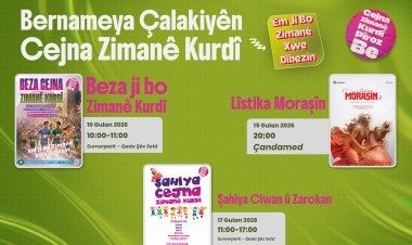 Li Amedê Cejna Zimanê Kurdî dê bi çalakiyan bê pîrozkirin